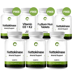 Nattokinase Capsules - Buy 3 Get 2 (Plus Free Gifts)