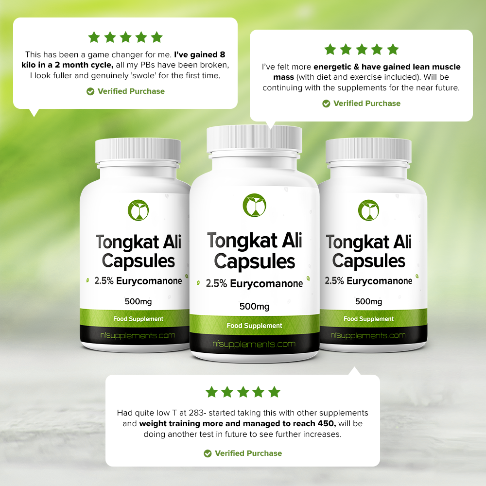 Tongkat Ali 2% Eurycomanone - Naturally Increase Testosterone Levels