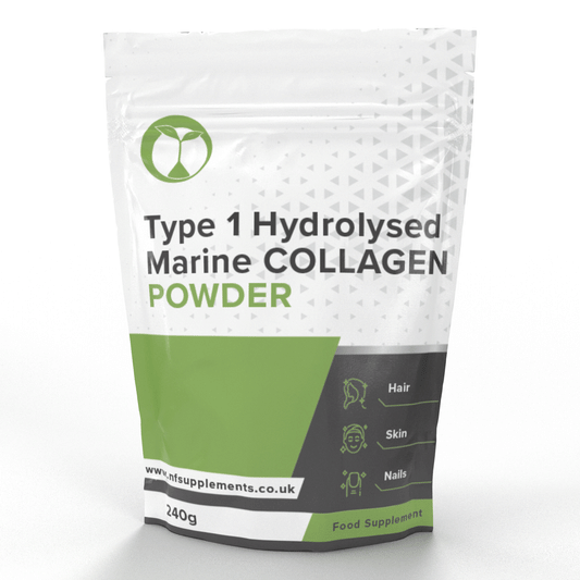 Type 1 Hydrolysed Marine Collagen Powder - Proven To Reduce Wrinkles, Soften Skin & Grow Hair